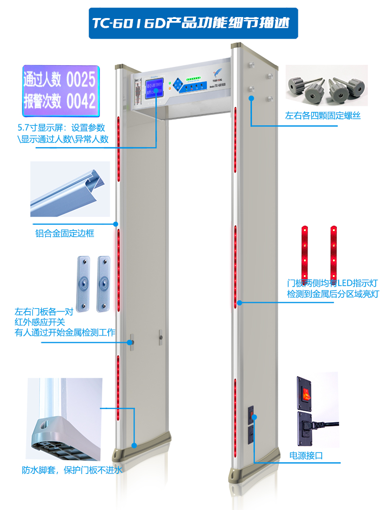 天鷹TC-6016D液晶屏安檢門(mén)-5.jpg